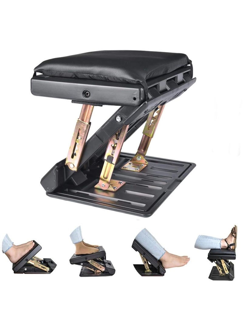 WALALLA Portable Ergonomic Removable Soft Adjustable Footrest, Foldable Porable Chair with Removable Soft Foot Rest Pad and Massaging Beads - Image 1