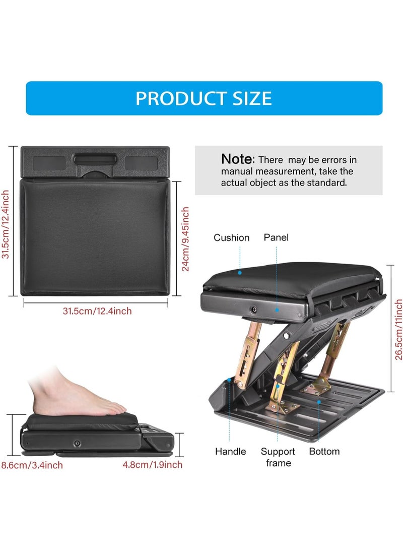 WALALLA Portable Ergonomic Removable Soft Adjustable Footrest, Foldable Porable Chair with Removable Soft Foot Rest Pad and Massaging Beads - Image 4