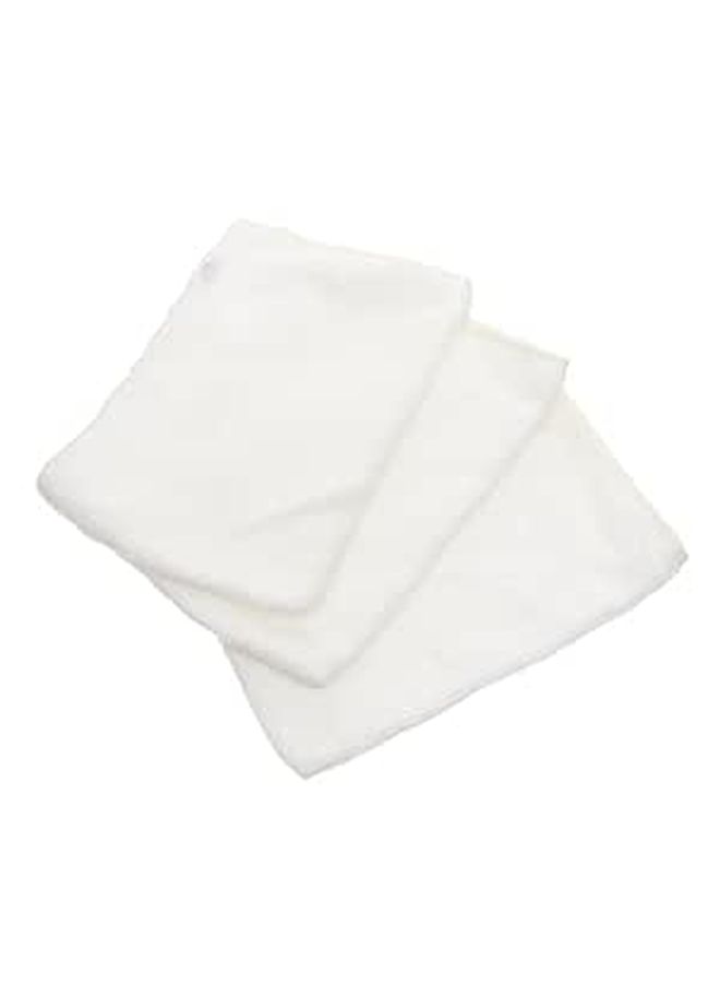 3pcs White Makeup Remover Gloves Exfoliating Face Wash Mitts For Facial Skin Cleansing - Image 1