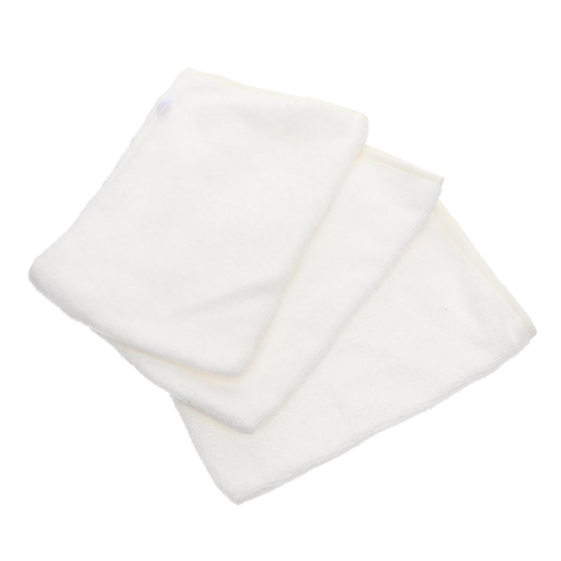 3pcs White Makeup Remover Gloves Exfoliating Face Wash Mitts For Facial Skin Cleansing - Image 2