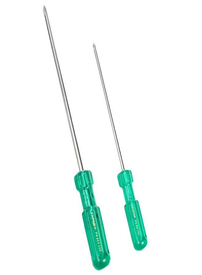 TAPARIA, 2 PC SCREWDRIVERS SET, 2 X PHILLIPS SCREWDRIVER, (P5 861 150, P8 863 200). Used for Industrial application, DIY, Electricals, Professional and Home use.