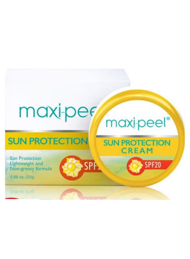 MAXI PEEL Spf 20 Sun Protection Cream 25G - Image 1