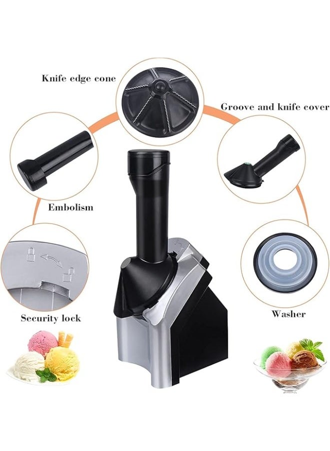 Frozen Fruit Ice Cream Maker – Healthy Dessert Machine for Soft Serve, Sorbet, Frozen Yogurt, and Smoothie Treats – Easy to Use, Portable Home Ice Cream Maker (1PC) - Image 1