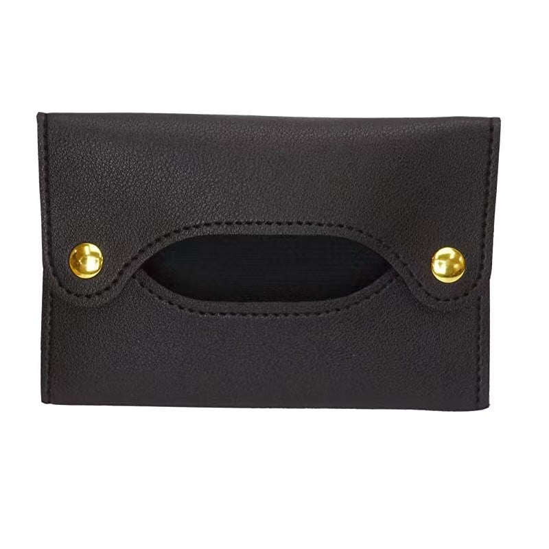 Generic Spot mini tissue bag Mommy out baby portable tissue box BBQ camping tissue bag Black 