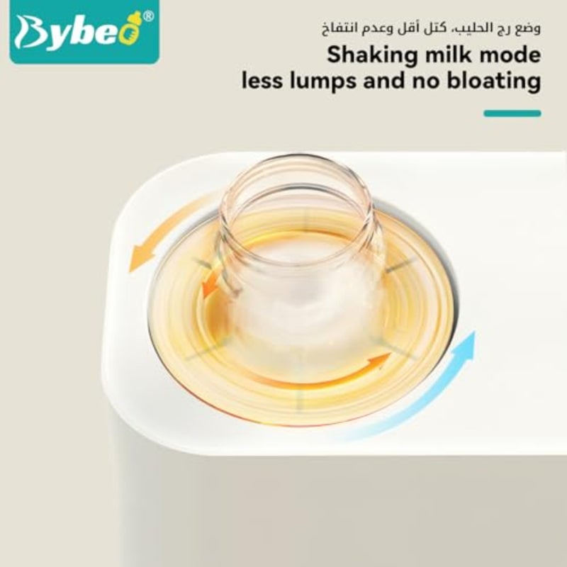 2-In-1 Baby Bottle Warmer Formula Mixer with 2pcs Baby Formula Dispensers, Electric Bottle Shaker with Constant Temperature Automatic Mixing, Multifunctional Baby Milk Powder Mixer - Image 3