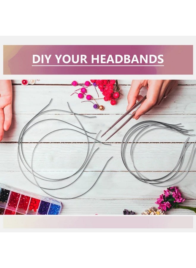 DealEachDay 24 Pieces Smooth Metal Headbands Blank Metal Headbands Diy Craft Wire Frame Hairband For Women Hair Accessory - Image 2