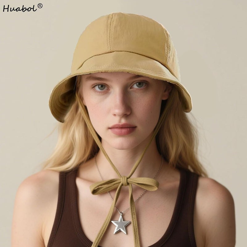 huablo Womens Sun Hat Wide Brim UPF 50+ UV Protection Foldable Packable Sun Shield Hat for Women, Ponytail Outdoor Fishing Hat - Image 3
