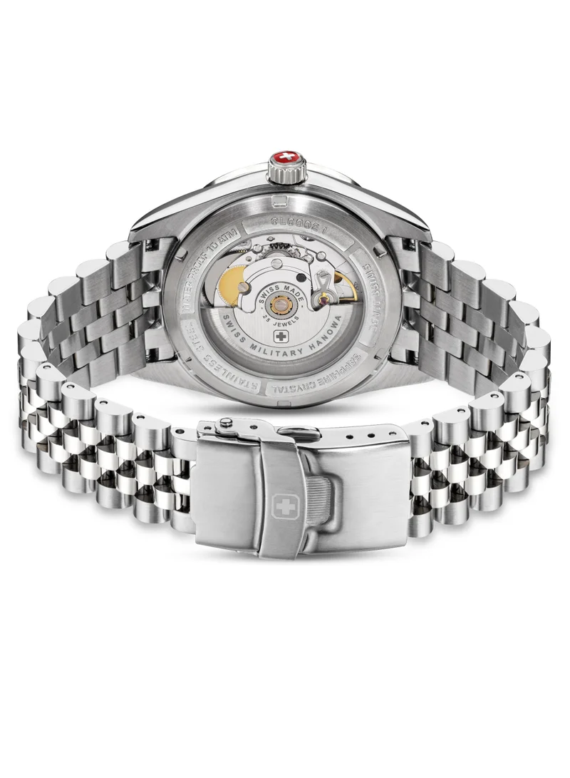 SWISS MILITARY HANOWA Men's Swiss Military Hanowa Diligenter Watch for Men with Silver Stainless Steel Bracelet 10 Atm - SMWGL0002103