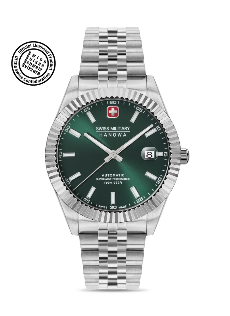 SWISS MILITARY HANOWA Swiss Military Hanowa Diligenter Watch for Men with Silver Stainless Steel Bracelet 10 Atm - SMWGL0002103