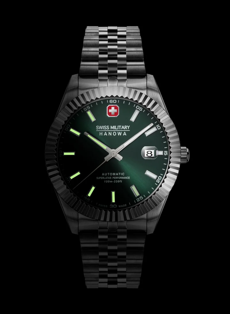 SWISS MILITARY HANOWA Men's Swiss Military Hanowa Diligenter Watch for Men with Silver Stainless Steel Bracelet 10 Atm - SMWGL0002103