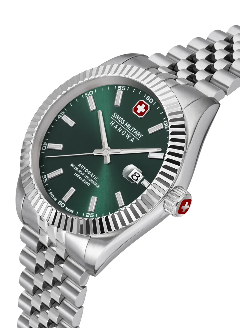 SWISS MILITARY HANOWA Men's Swiss Military Hanowa Diligenter Watch for Men with Silver Stainless Steel Bracelet 10 Atm - SMWGL0002103