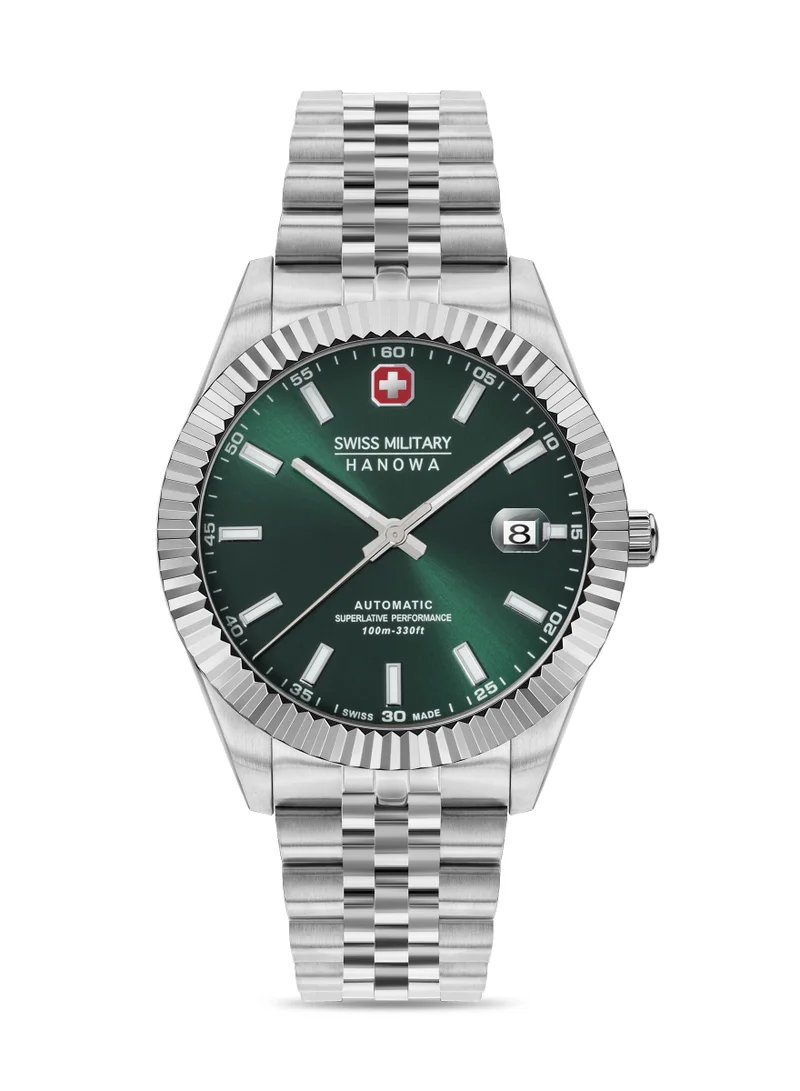 SWISS MILITARY HANOWA Men's Swiss Military Hanowa Diligenter Watch for Men with Silver Stainless Steel Bracelet 10 Atm - SMWGL0002103