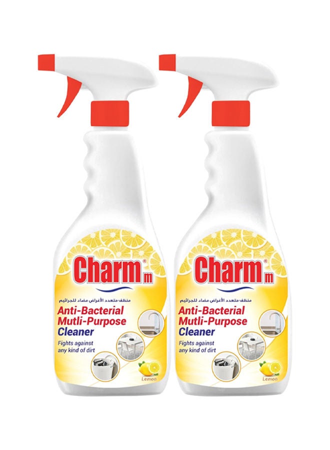 تشارم بخاخ منظف متعدد الأغراض مضاد للبكتيريا، 650 مل، عبوة من قطعتين - Image 1