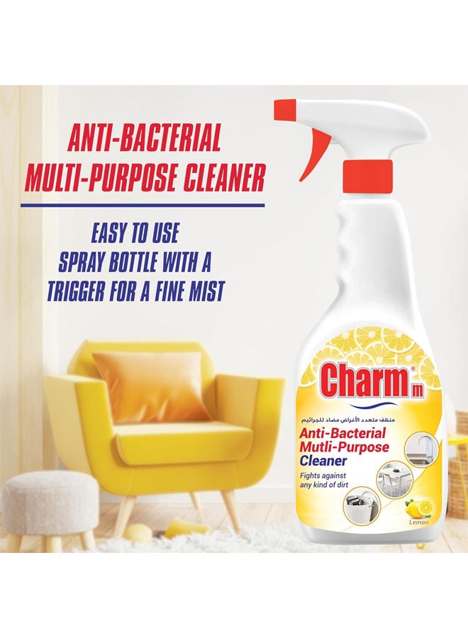 تشارم بخاخ منظف متعدد الأغراض مضاد للبكتيريا، 650 مل، عبوة من قطعتين - Image 3