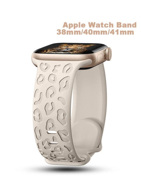Apple Watch Band, Comfort for Everyday Wear (38mm/40mm/41mm), Fashionable Premium Starlight Color 1 Piece