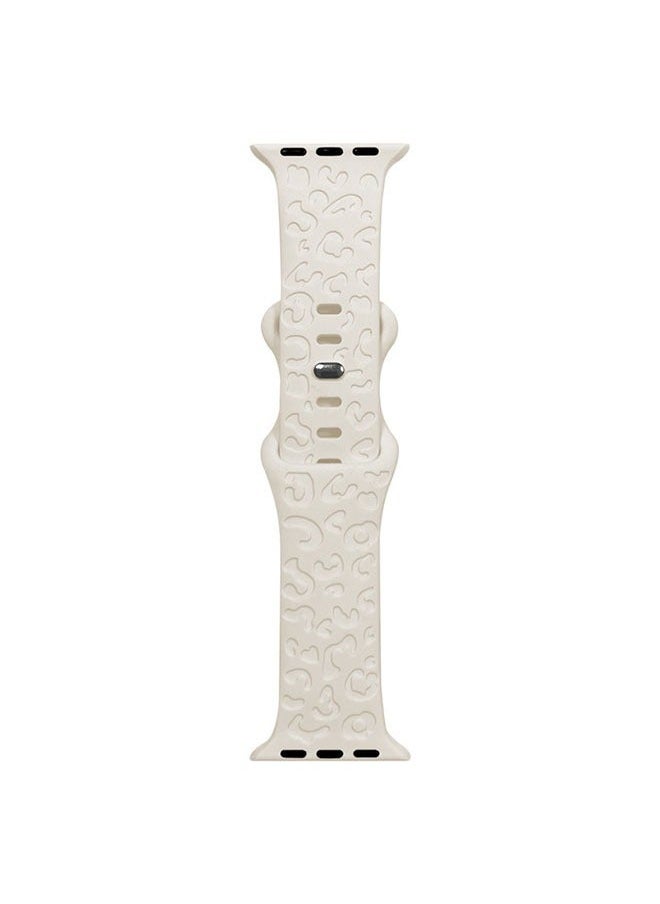 Generic - Apple Watch Band, Comfort for Everyday Wear (38mm/40mm/41mm), Fashionable Premium Starlight Color 1 Piece - Image 1