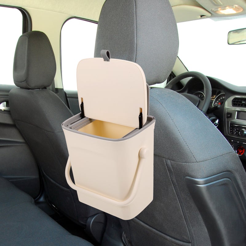 Car Trash Can Car Organizer Garbage Can Multipurpose Automotive Trash Bin For Car - Image 4