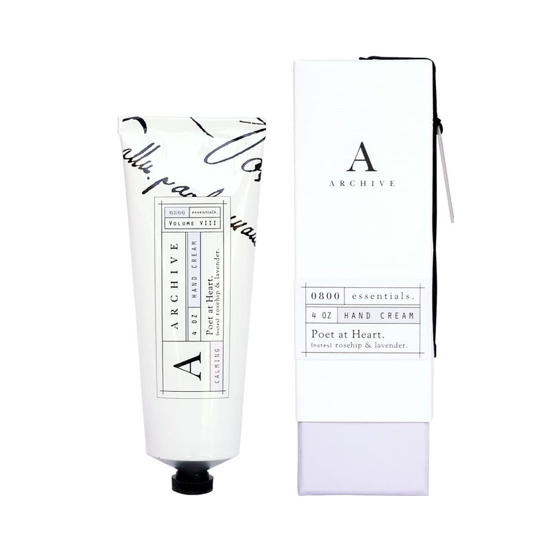 Archive Poet At Heart Hydrating Hand Cream 4 oz Moisturizing Lotion for Women Men Natural Soft Skin Ingredients for Dry Hands Purse Essentials - Image 2