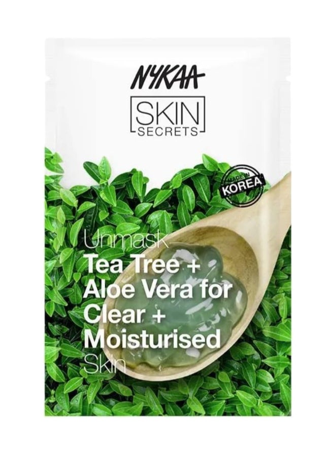 Nykaa Skin Secrets Tea Tree + Aloe Vera Sheet Mask - Image 1