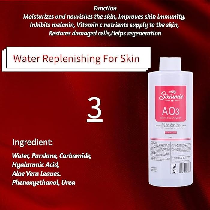 Marfort AS1 SA2 AO3 Aqua Peeling Solution Combination with Salon Special Solutions Skin Care Aqua Peeling Serum Machine 400ml (Set of 3 Bottles) - Image 4
