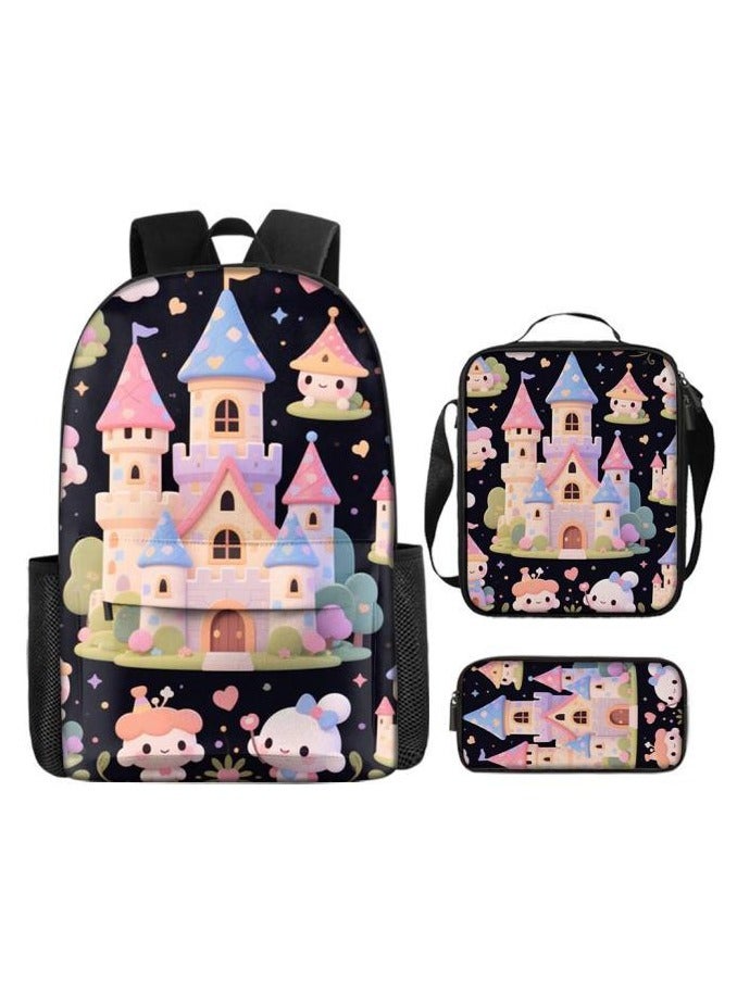 New universal cartoon new three-piece schoolbag (students, children) - 957