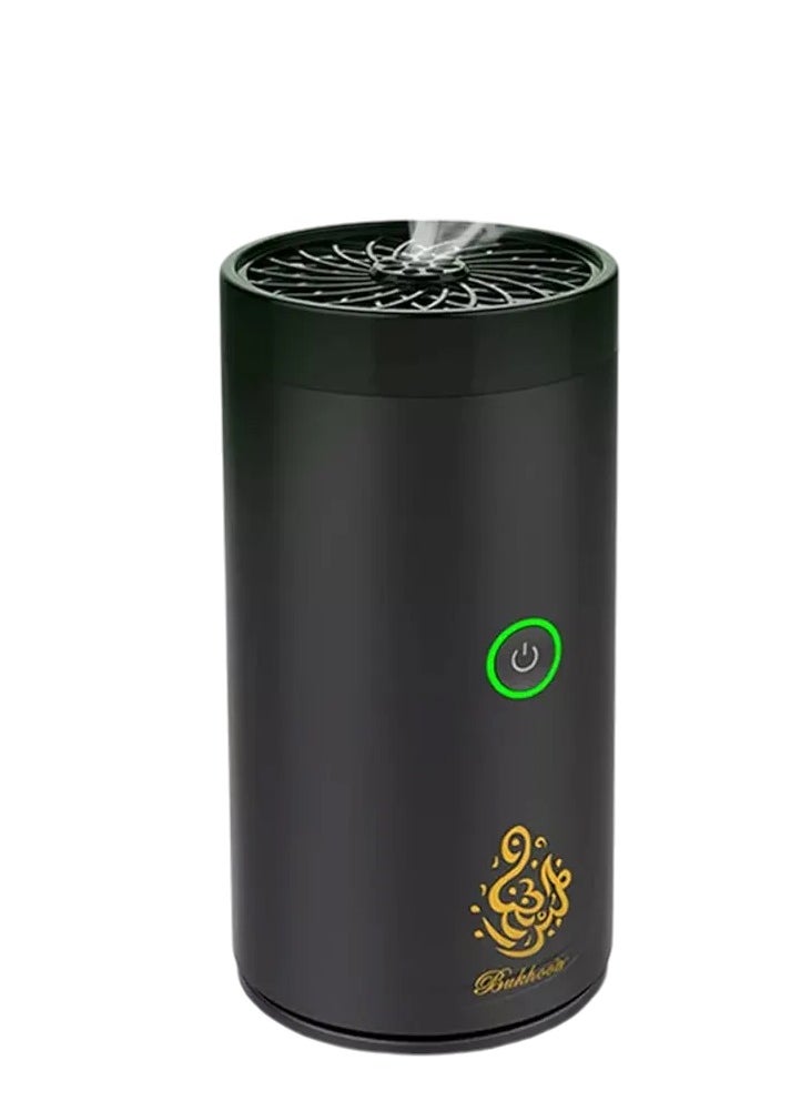 بخور مبخرة كهربائية الكترونية ذكية للسيارة محمولة وقابلة لإعادة الشحن بمنفذ USB للاستخدام المنزلي من بخور لون أسود - 1  - Image 3