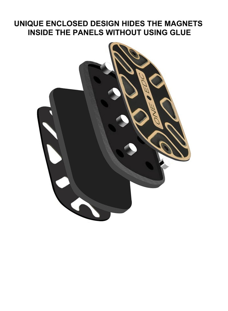 Fidget Toys Adults Carbon Fiber Fidget Slider EDC Fidget Toys Magnet Fidget Stress Relief ADHD Toys Desk Toys for Office for Adults(Magnetic Fidget Slider Black)
