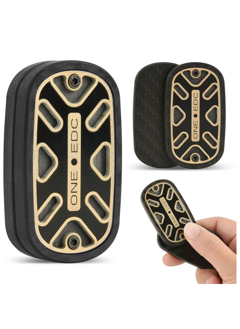 SYOSI Fidget Toys Adults Carbon Fiber Fidget Slider EDC Fidget Toys Magnet Fidget Stress Relief ADHD Toys Desk Toys for Office for Adults(Magnetic Fidget Slider Black)  - Image 1