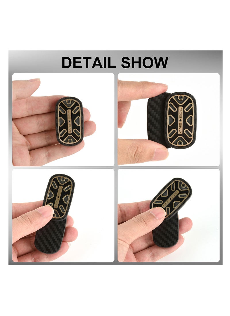 SYOSI Fidget Toys Adults Carbon Fiber Fidget Slider EDC Fidget Toys Magnet Fidget Stress Relief ADHD Toys Desk Toys for Office for Adults(Magnetic Fidget Slider Black)  - Image 3