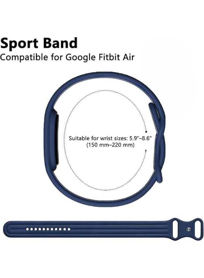 ZOXITY Silicone Band for Fitbit Air, Breathable Sport Strap Soft, lightweight, skin-friendly. Waterproof for swim, workout, sleep. Fits Google Fitbit Air. Multi-color for men & women - Image 2