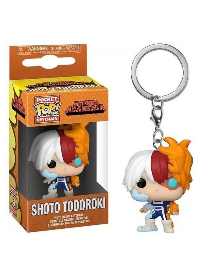 Funko - Funko POP, My Hero Academia W2, Todoroki Figure keychain toy - Image 1