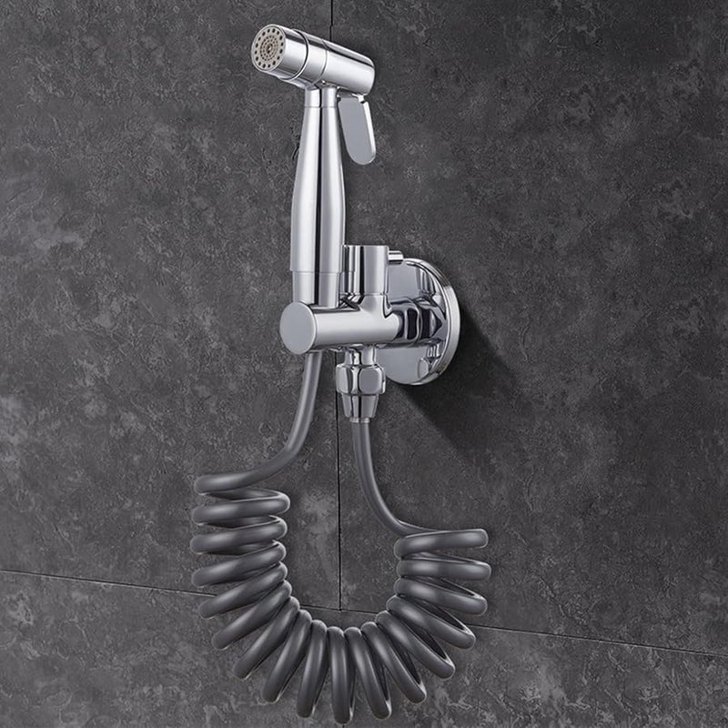 Brass Handheld Sprayer Attachment with Hose for Toilet Pet and Baby Wash - Image 4