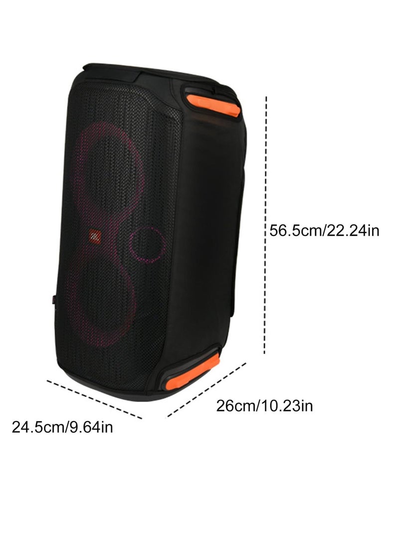 جنرال - مناسبة ل JBL Partybox 110 مكبر الصوت الغطاء الواقي القابل للإزالة ، غطاء غبار شبكة الصوت الكاريوكي (أسود) - Image 1