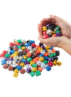 Monster Protectors Monster Gaming 100 Dice Value Pack 10 Multicolored Assorted Polyhedral Die Compatible With Dungeons Dragons Mtg Magic Rpg Dnd & Board Games Includes D4 D6 D8 D10 D12 D20  - Image 3