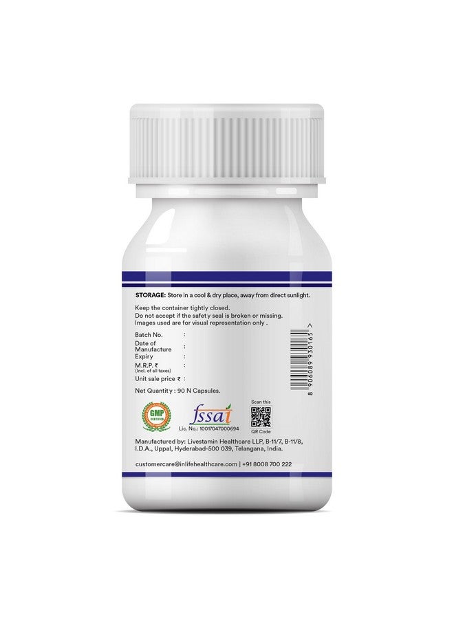 INLIFE Chitosan Supplement 1050 mg, per serving - 90 Capsules (Pack of 1) - Image 5