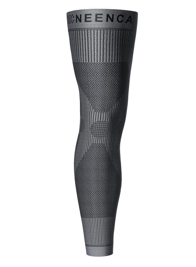 NEENCA Compression Leg Sleeve - Long Knee Sleeve, Ultra-thin Leg Sleeve with Graphene Ions Infused Fabric for Knee Pain Relief, Swelling, Arthritis, Poor Circulation, Runner, Sports - FSA/HSA Approved - Image 1