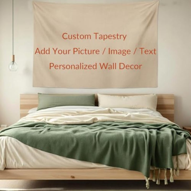 Decorative Tapestry Wall Custom Gift for Living Room, Bedroom, Tapestry Wall Decor 70 x 100 cm, Abstract Modern Blue, White, Yellow - Image 3
