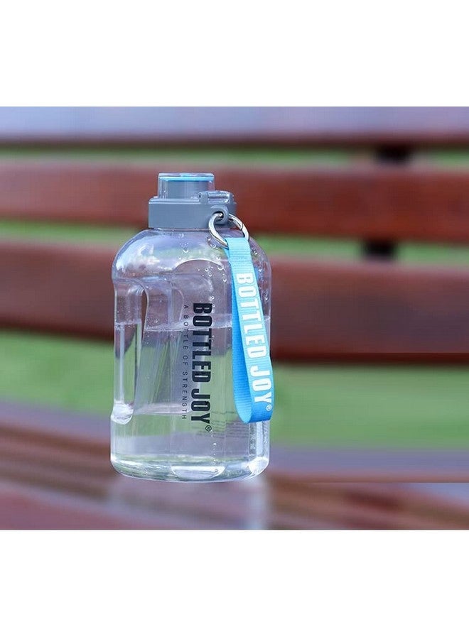 Drofail 2.5 Liter Motivational Sports Gym Bottle Daily water intake with Time Markings BPA-Free. Leak proof For adults For Gym, Travel And office - (White) - Image 2