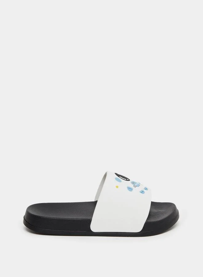 تايك تو Take Two Graphic Print Slip On Slippers