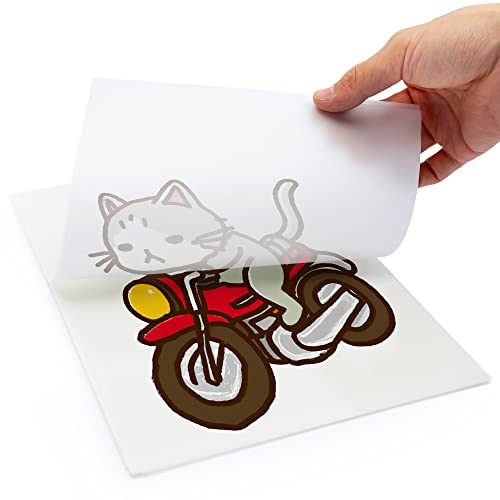 CIS Inks Cisinks Premium DTF Transfer Film 13"x19" - A3 plus Hot/Cold Peel 100 Sheets Matte Clear PreTreat PET Heat Transfer Paper for DIY Direct Print on All Fabric and Colors T-Shirts Textile - Image 2