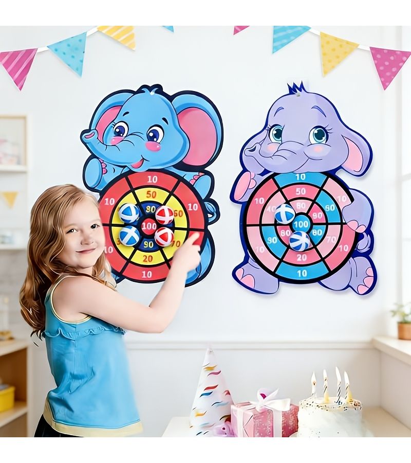 Purple Elephant Sticky Ball Throwing Game 5 Balls Interactive Family Fun Computational Toy Indoor Outdoor Entertainment Enhance Coordination - Image 5