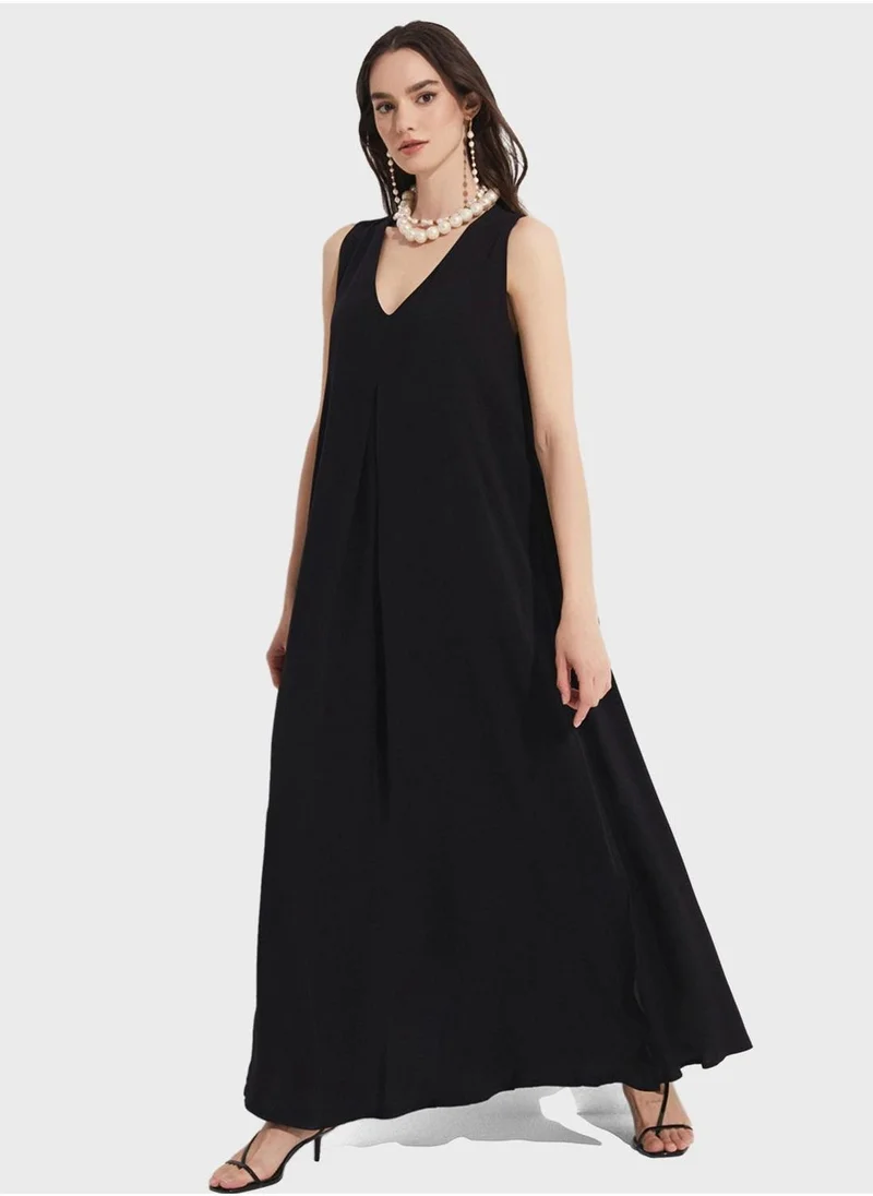 JUNE V-Neck Tiered Dress
