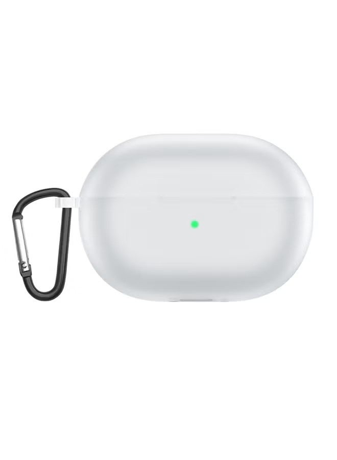 Silicone Cover Case for Huawei FreeBuds Pro 4 / Pro 3, Protective Case Cover with Carabiner - Image 1