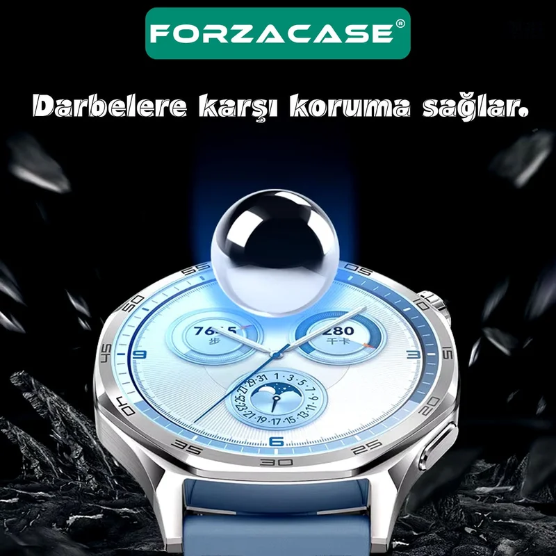 فورزاكاس Tempered Glass Screen Protector Compatible with Huawei Watch GT5 46MM - FC861