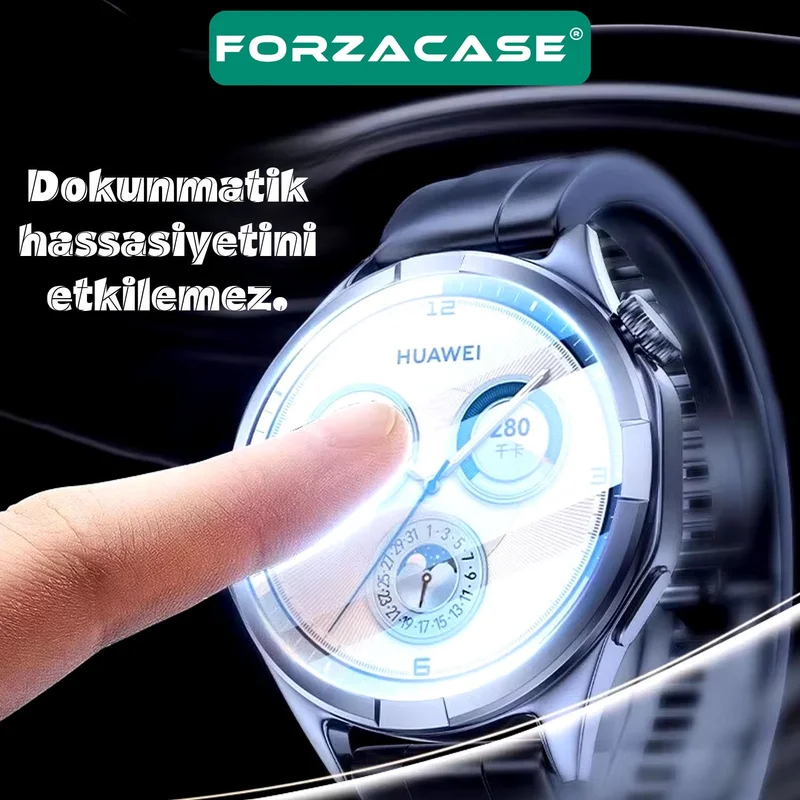 فورزاكاس Tempered Glass Screen Protector Compatible with Huawei Watch GT5 46MM - FC861