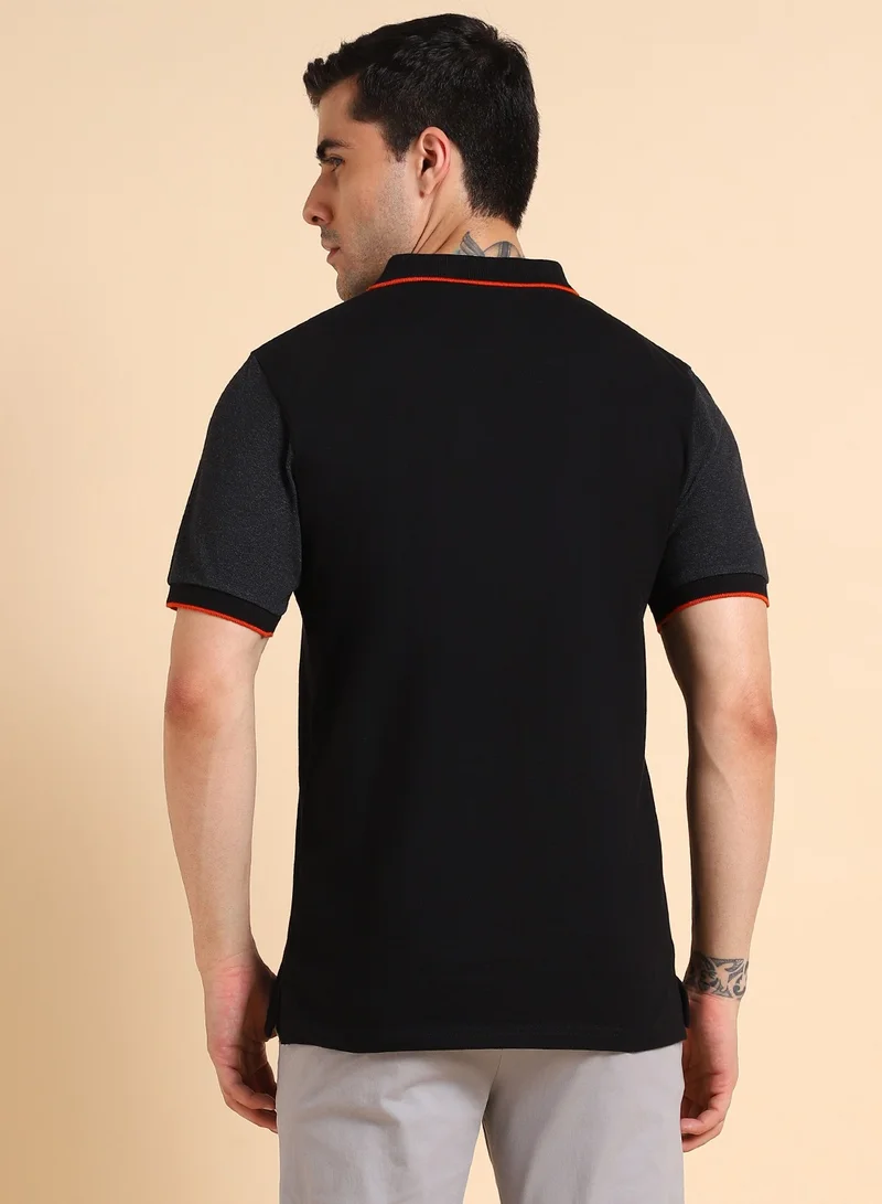 Dennis Lingo Black T-Shirt for Men, Everyday Essential