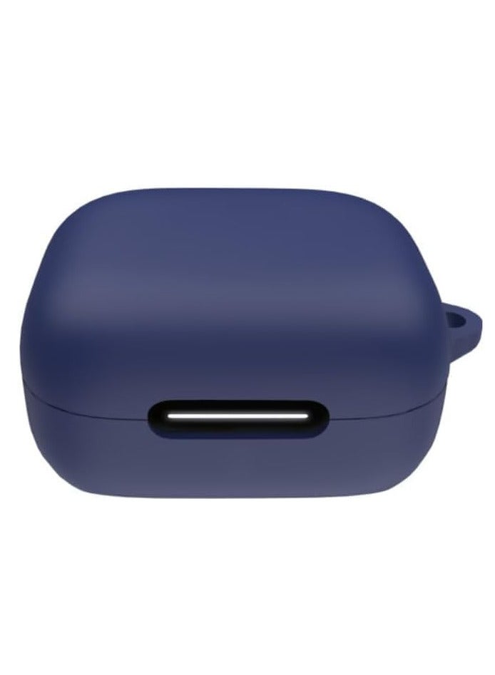 Compatible with Anker Soundcore R50i NC/Anker P30i Case Cover, Soft Silicone Shockproof Protective Case Wireless Earbuds with Carabiner, Front LED Visible (Blue) - Image 2