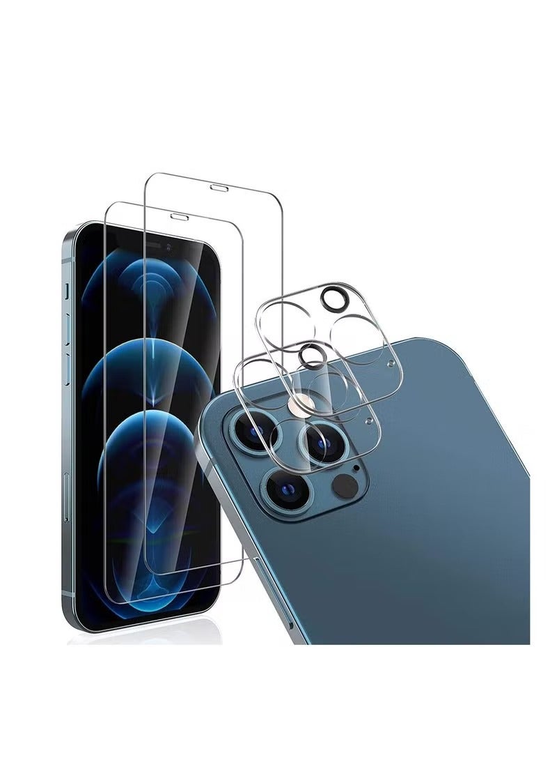 IAF (2 Pack) for iPhone 12 mini Tempered Glass Screen Protector Anti-Scratch with Back Camera glass Alignment Frame Bubble Free Scratch Resistant