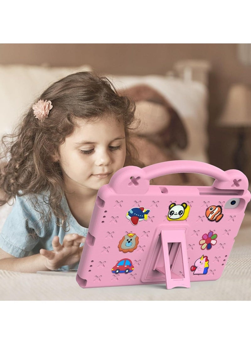 Kids Case Compatible with Lenovo Tab M10 3rd Gen 10.1 inch (TB-328FU/TB-328XU) 2022, Heavy Duty EVA Foam Shockproof Cover Kids Proof Tablet Case with Stand (Pink) - Image 4