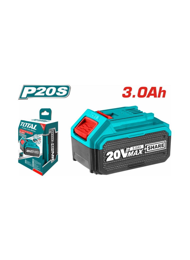 TOTAL Lithium Ion Battery Pack 20V 3Ah TFBLI2030